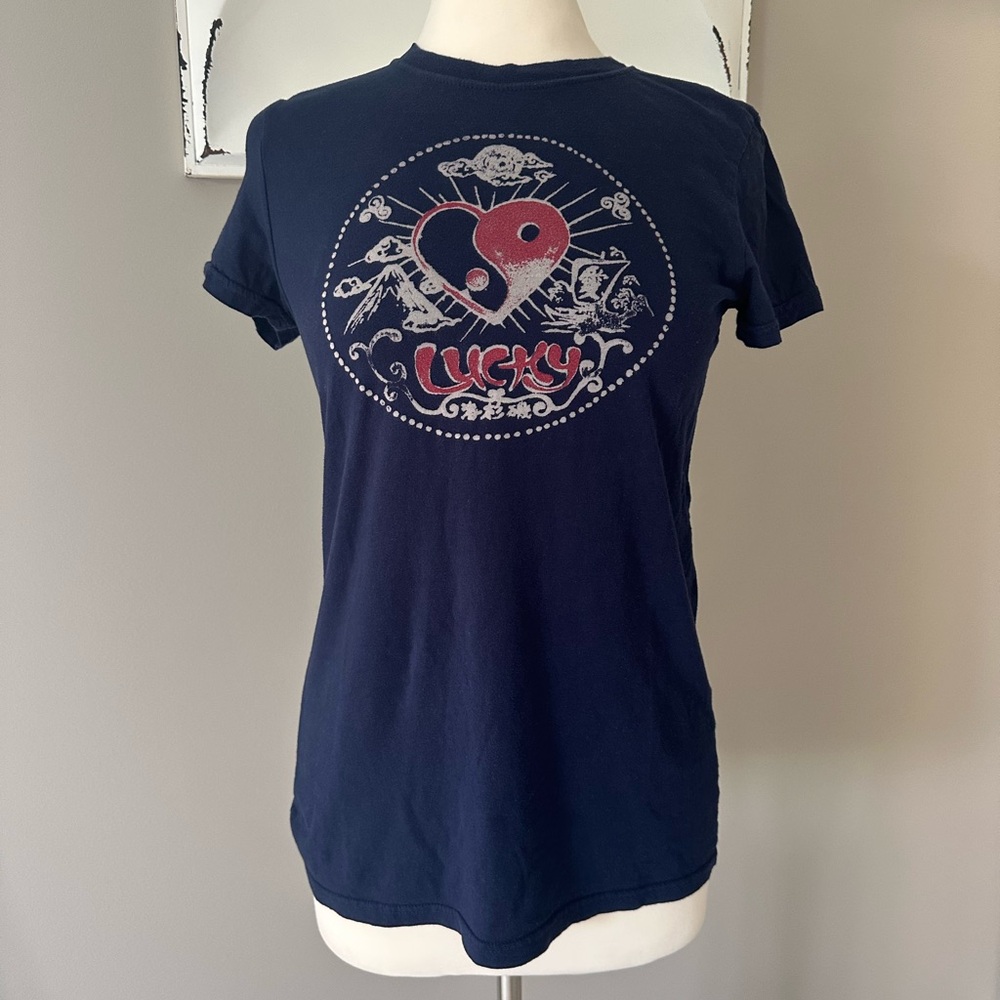 Lucky Brand Dark Blue Graphic Tee